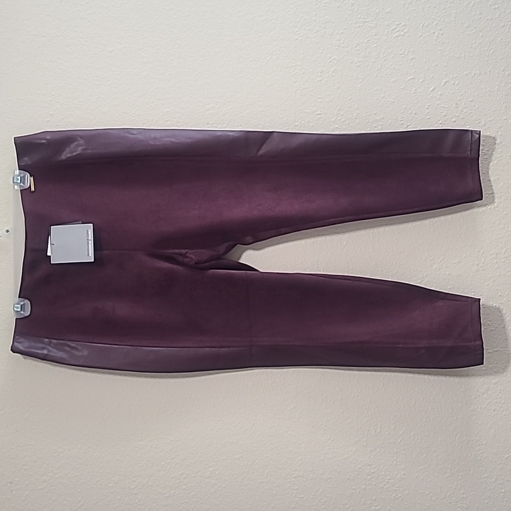NWT Marc New York Zinfandel Color Faux Leather & Suede Pants